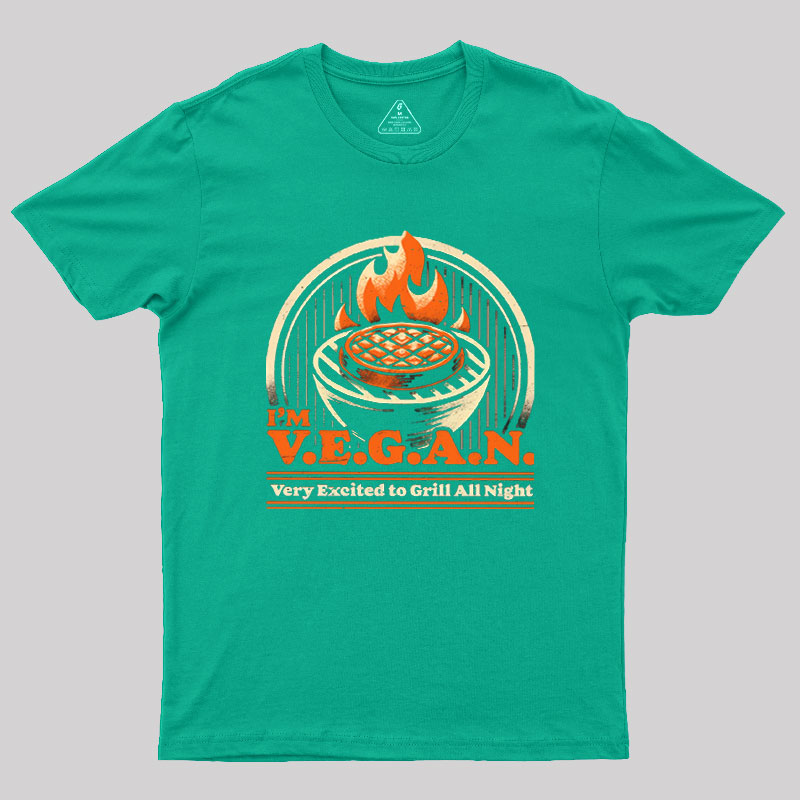 Ironic BBQ Grill Geek T-Shirt