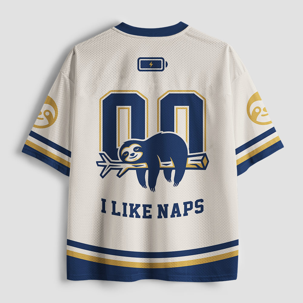 I Like Nap Geek Mesh Jersey