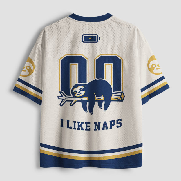 I Like Nap Geek Mesh Jersey