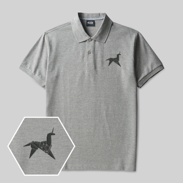 Dream Runner Geek Embroidered Polo Shirts