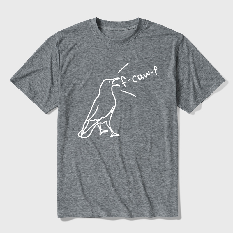Funny Crow Sarcastic Bird Ultra Soft Heather Tees