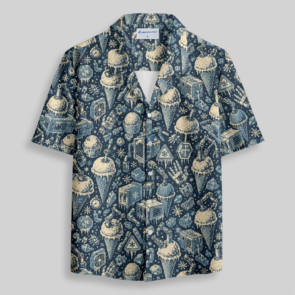 Frozen Treat Expedition Button Up Pocket Shirt