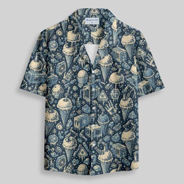 Frozen Treat Expedition Button Up Pocket Shirt