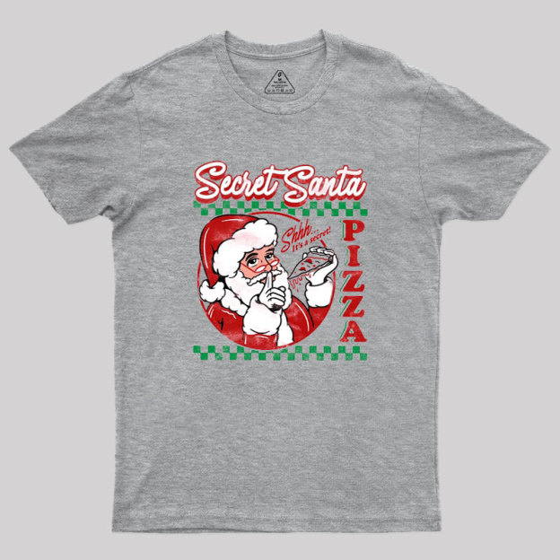 Secret Santa Pizza Geek T-Shirt