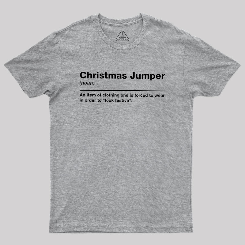 Christmas Jumper Sarcastic Definition Geek T-Shirt