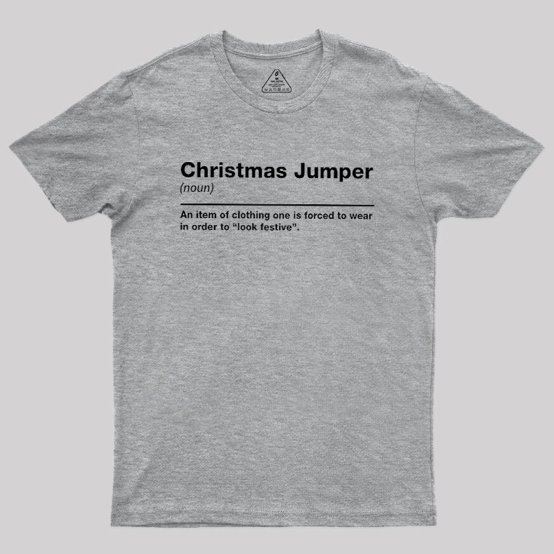 Christmas Jumper Sarcastic Definition Geek T-Shirt