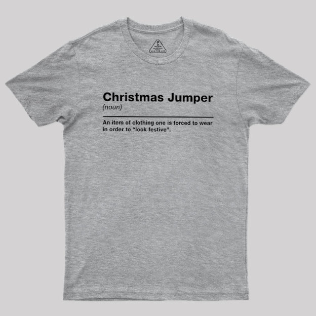 Christmas Jumper Sarcastic Definition Geek T-Shirt
