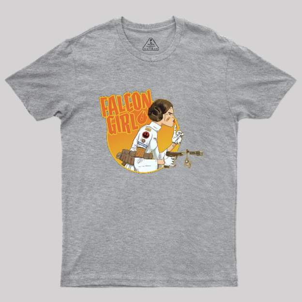 Leia Falcon Girl Geek T-Shirt