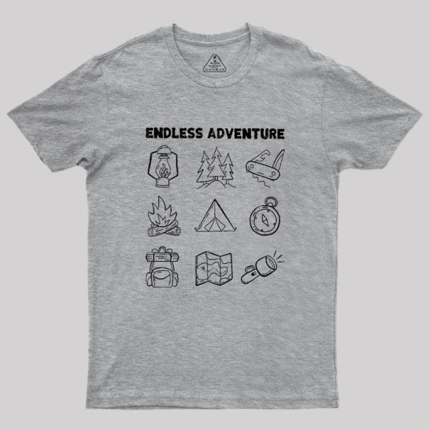 Endless Camping Adventure Geek T-Shirt