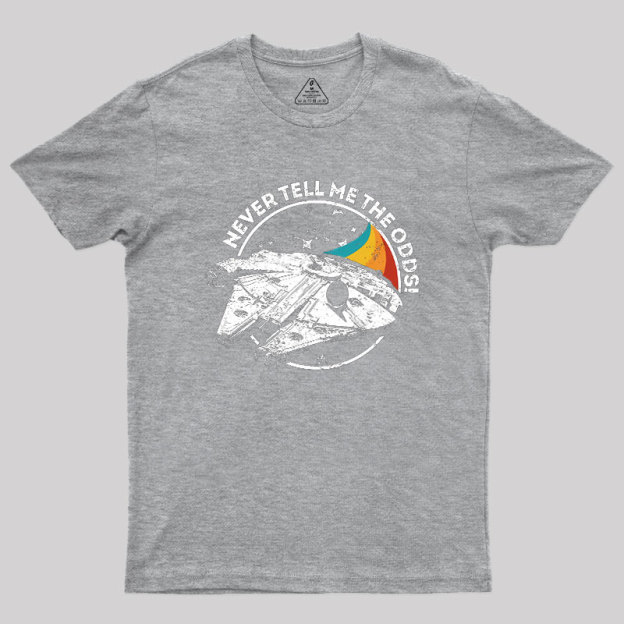 Never Tell Me the Retro Odds Geek T-Shirt