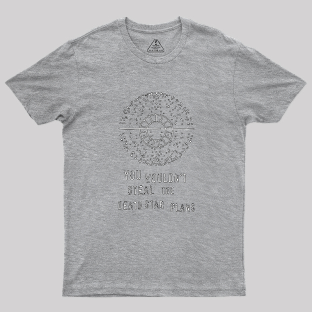 Death Star Plans Geek T-Shirt