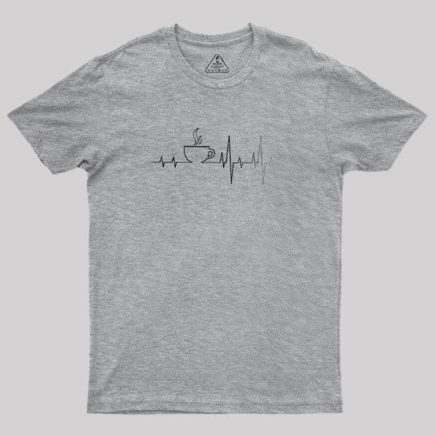 Coffee Heartbeat Geek T-Shirt