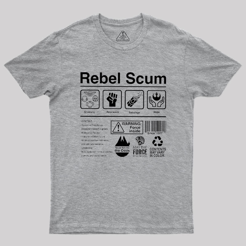 Rebel Scum Label Geek T-Shirt