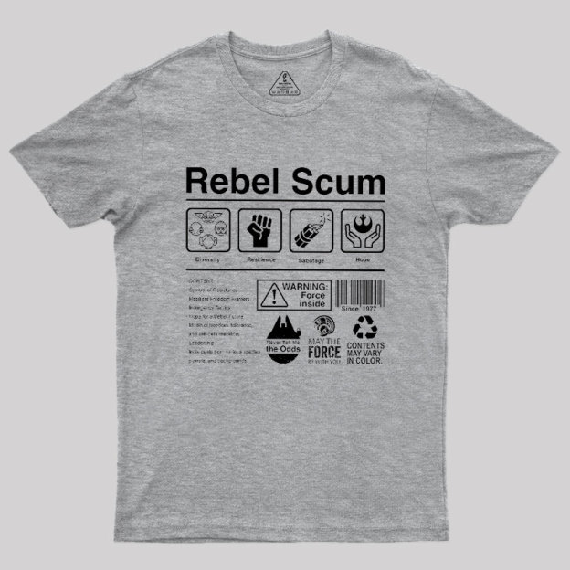 Rebel Scum Label Geek T-Shirt