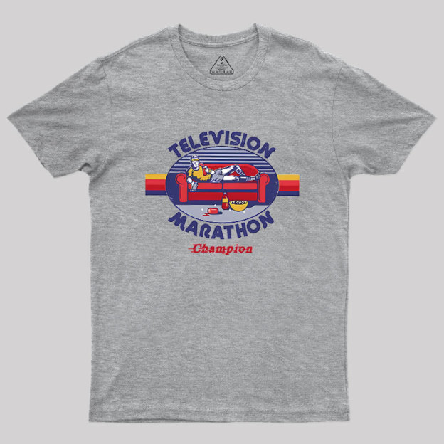 Television Marathon Champion Geek T-Shirt