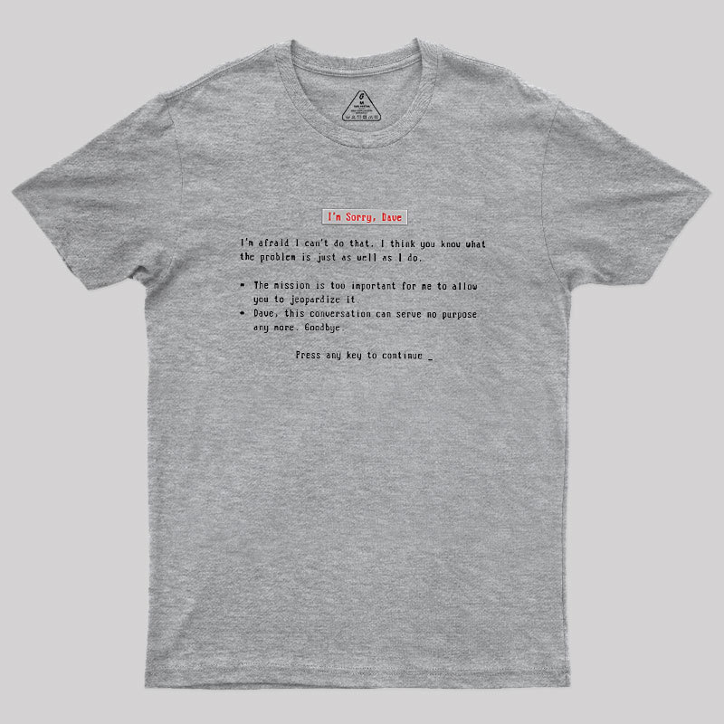 Blue Screen Of HAL Geek T-Shirt