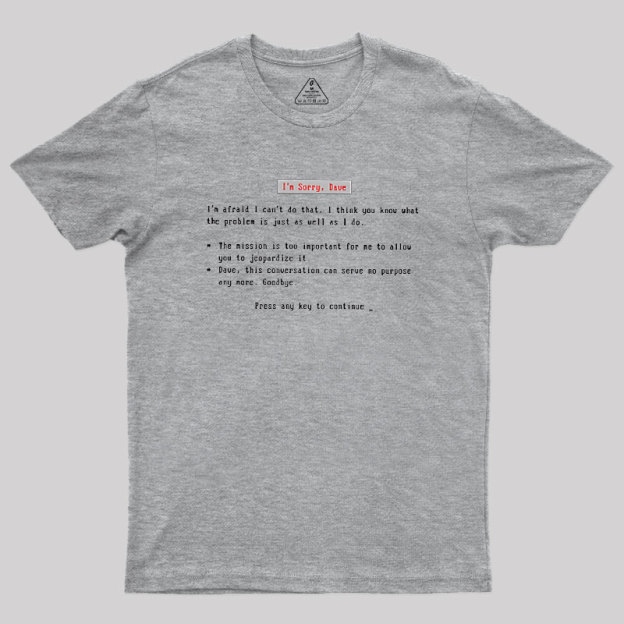 Blue Screen Of HAL Geek T-Shirt