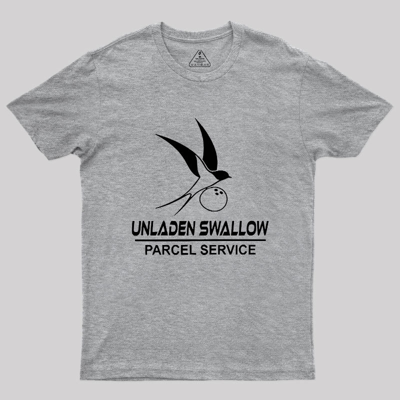 Unladen Swallow Parcel Service Geek T-Shirt