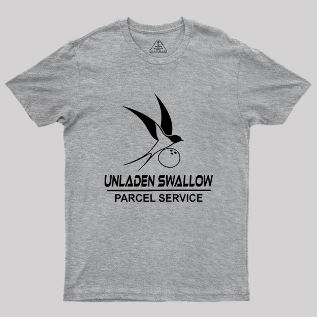 Unladen Swallow Parcel Service Geek T-Shirt