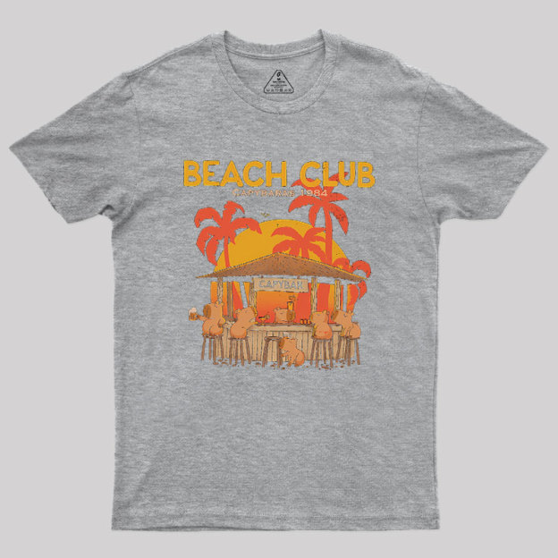 Capybara Beach Club Geek T-Shirt