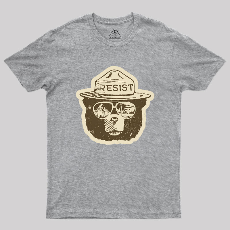 VINTAGE Alt National Park Service Resist Geek T-Shirt