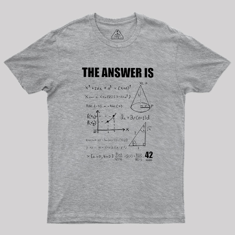 42 The Answer To Life The Universe Geek T-Shirt