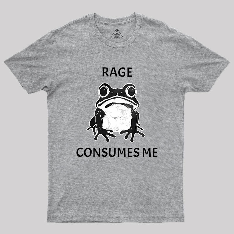 Rage Consumes Me Frog Geek T-Shirt