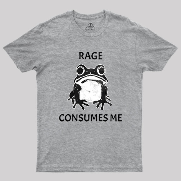Rage Consumes Me Frog Geek T-Shirt