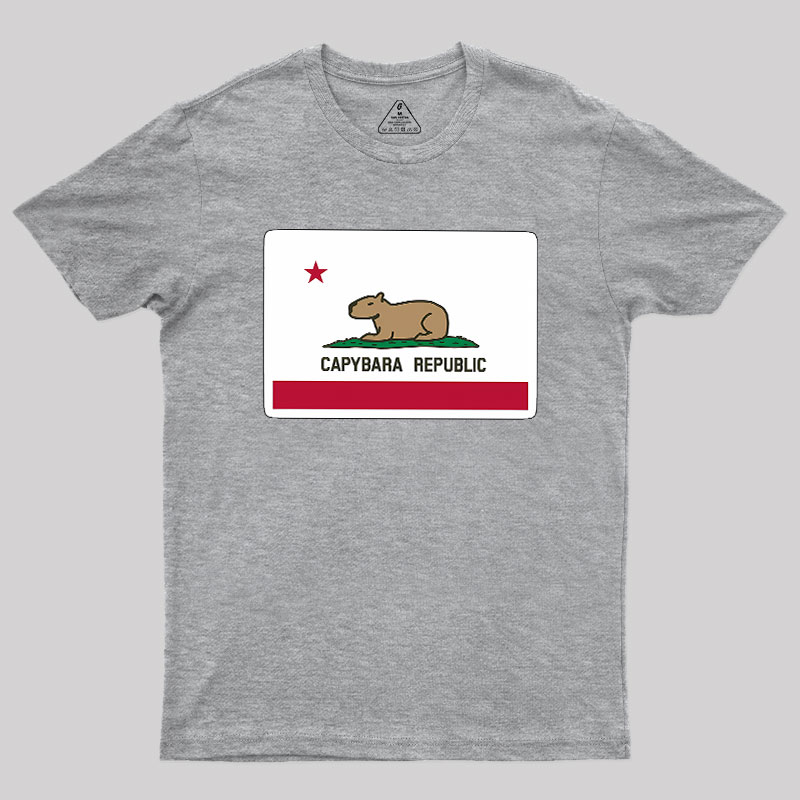 Capybara Flag Geek T-Shirt