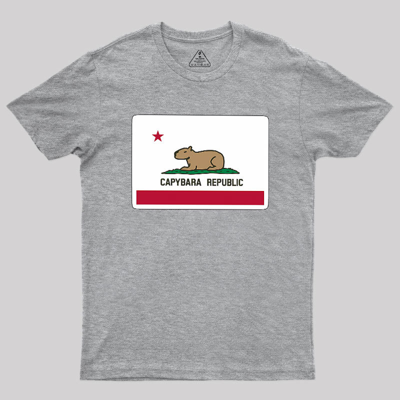 Capybara Flag Geek T-Shirt