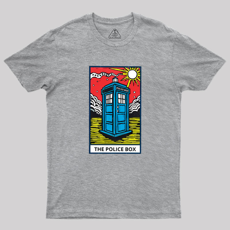 The Police Box-Tarot Card Geek T-Shirt