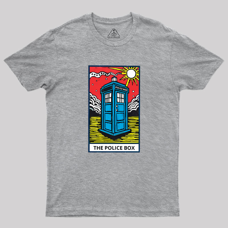 The Police Box-Tarot Card Geek T-Shirt