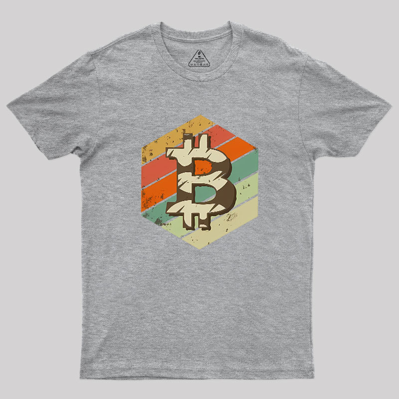 Retro Bitcoin Geek T-Shirt