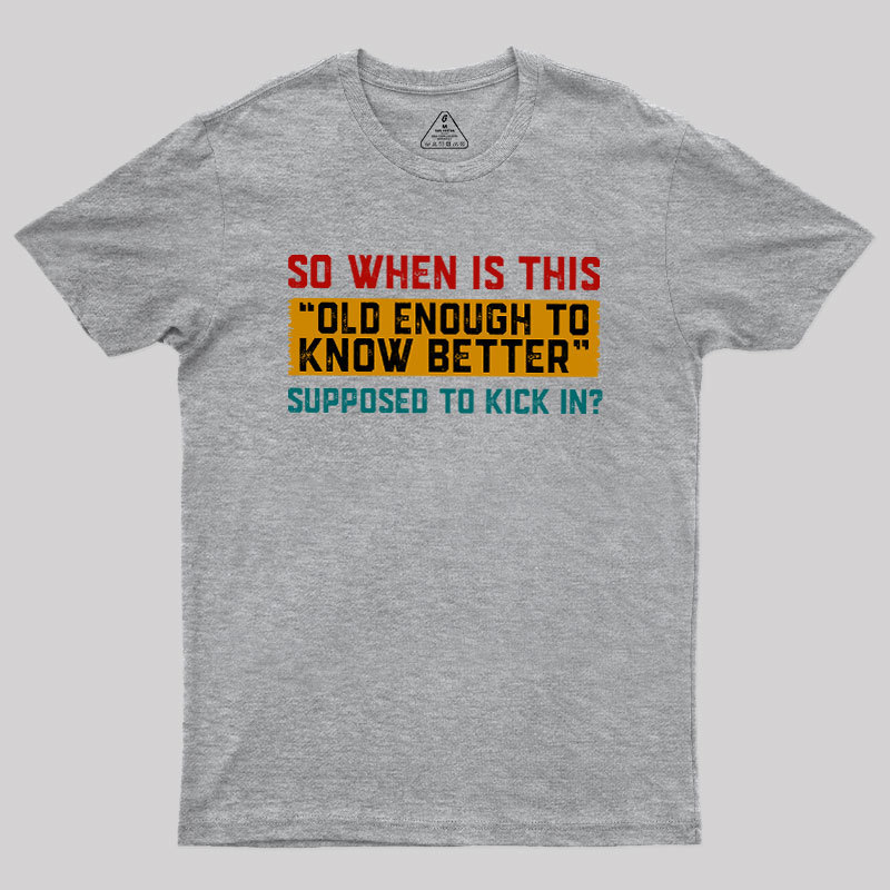 So When Is This Geek T-Shirt