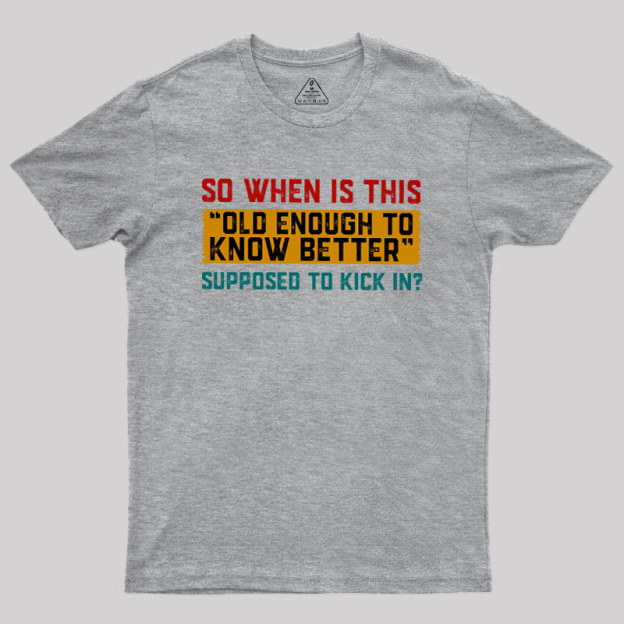 So When Is This Geek T-Shirt