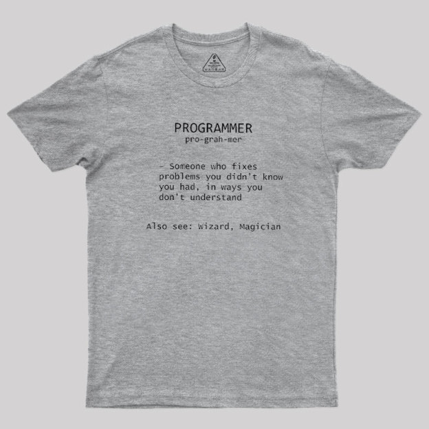 Programmer Definition Geek T-Shirt