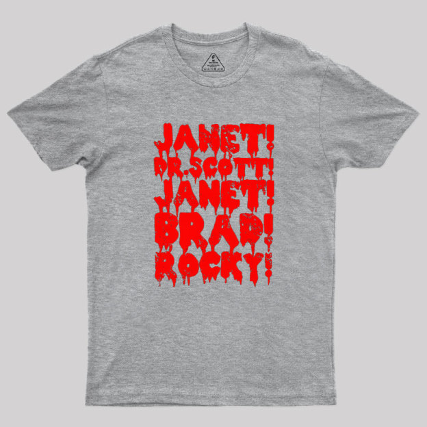 Janet! Dr. Scott! Janet! Brad!  Geek T-Shirt