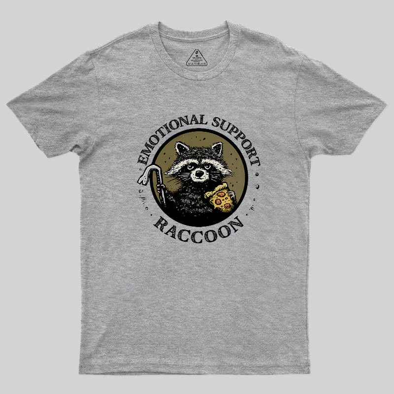 Emotional Support Raccoon Geek T-Shirt