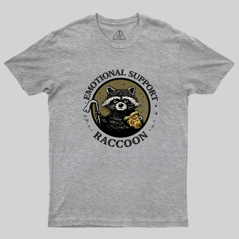 Emotional Support Raccoon Geek T-Shirt