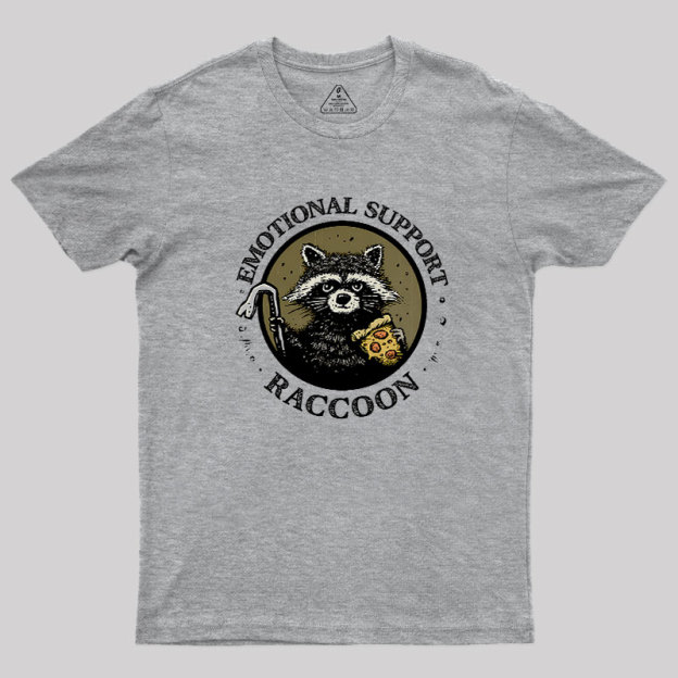 Emotional Support Raccoon Geek T-Shirt