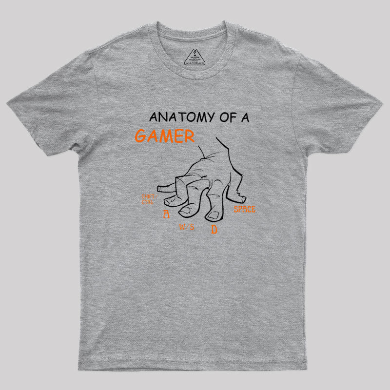 Anatomy Of A Gamer Geek T-Shirt