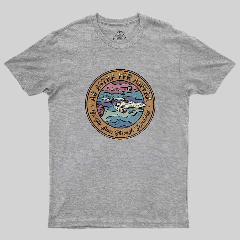 Ad Astra Per Aspera Geek T-Shirt