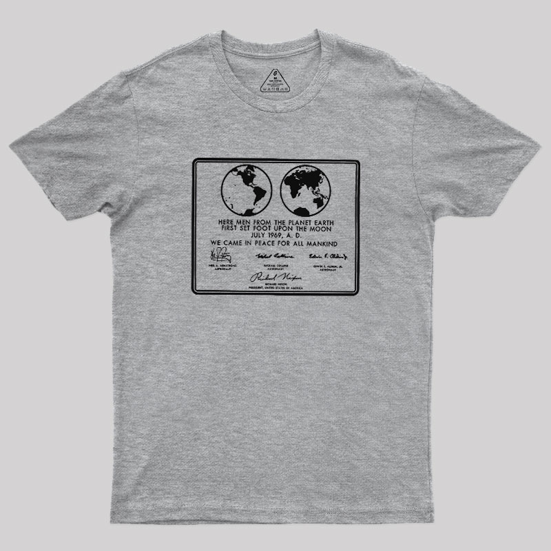 First Set Foot Upon The Moon Geek T-Shirt