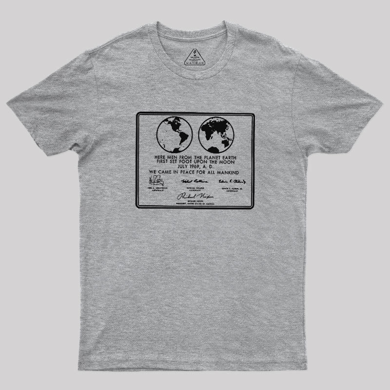 First Set Foot Upon The Moon Geek T-Shirt