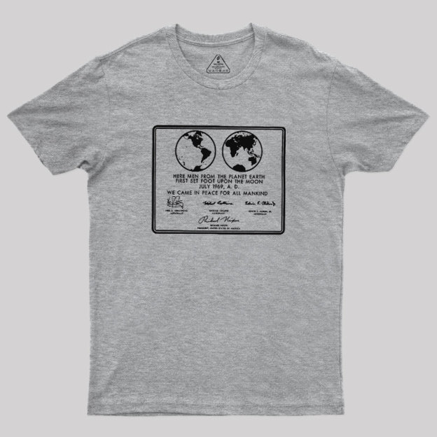 First Set Foot Upon The Moon Geek T-Shirt