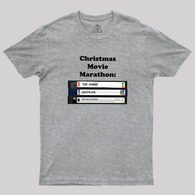 Christmas Movie Marathon Geek T-Shirt