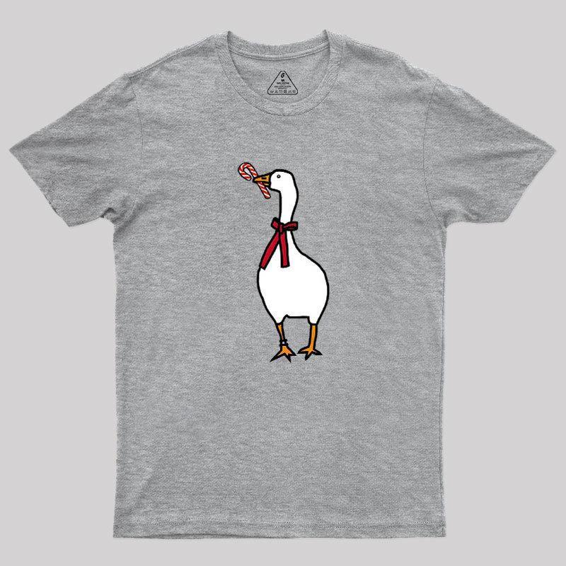 Silly Goose with Candy Cane Geek T-Shirt