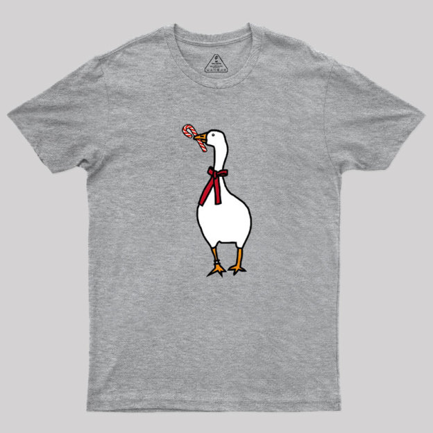 Silly Goose with Candy Cane Geek T-Shirt
