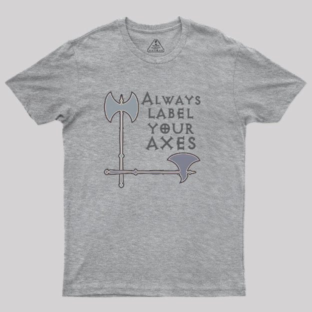 Label Your Axes Funny Math Geek T-Shirt
