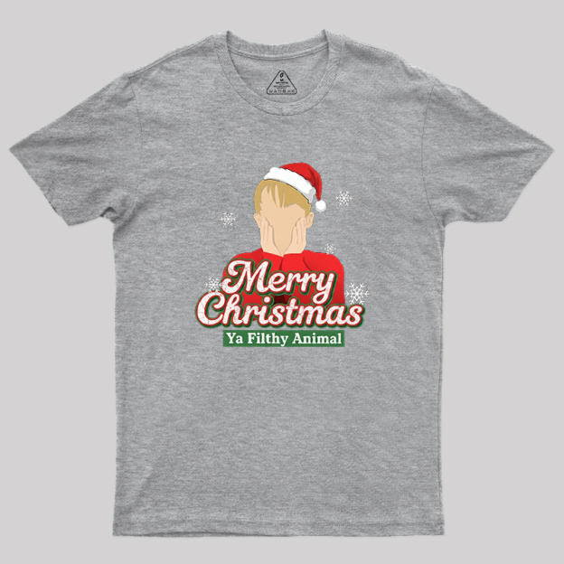 Merry Christmas Ya Filthy Animal Geek T-Shirt